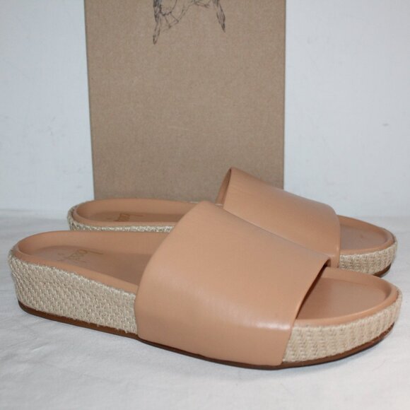 NWB Beek Pelican Beach Mini Platform Flats Slides Slip Ons Sandals 9 - Picture 1 of 5